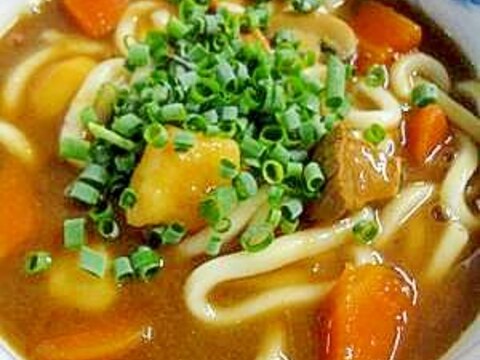 余ったカレーで！簡単カレーうどん